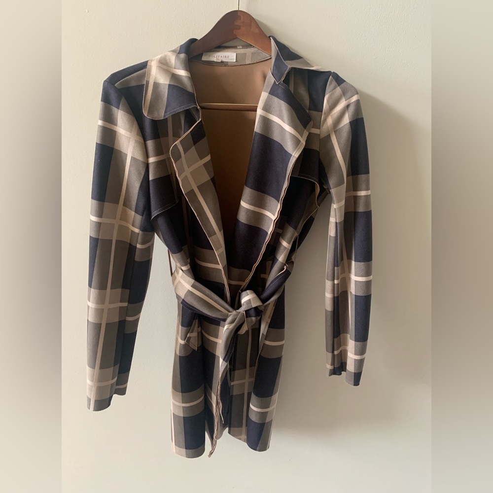 Solitaire Women’s Plaid Coat